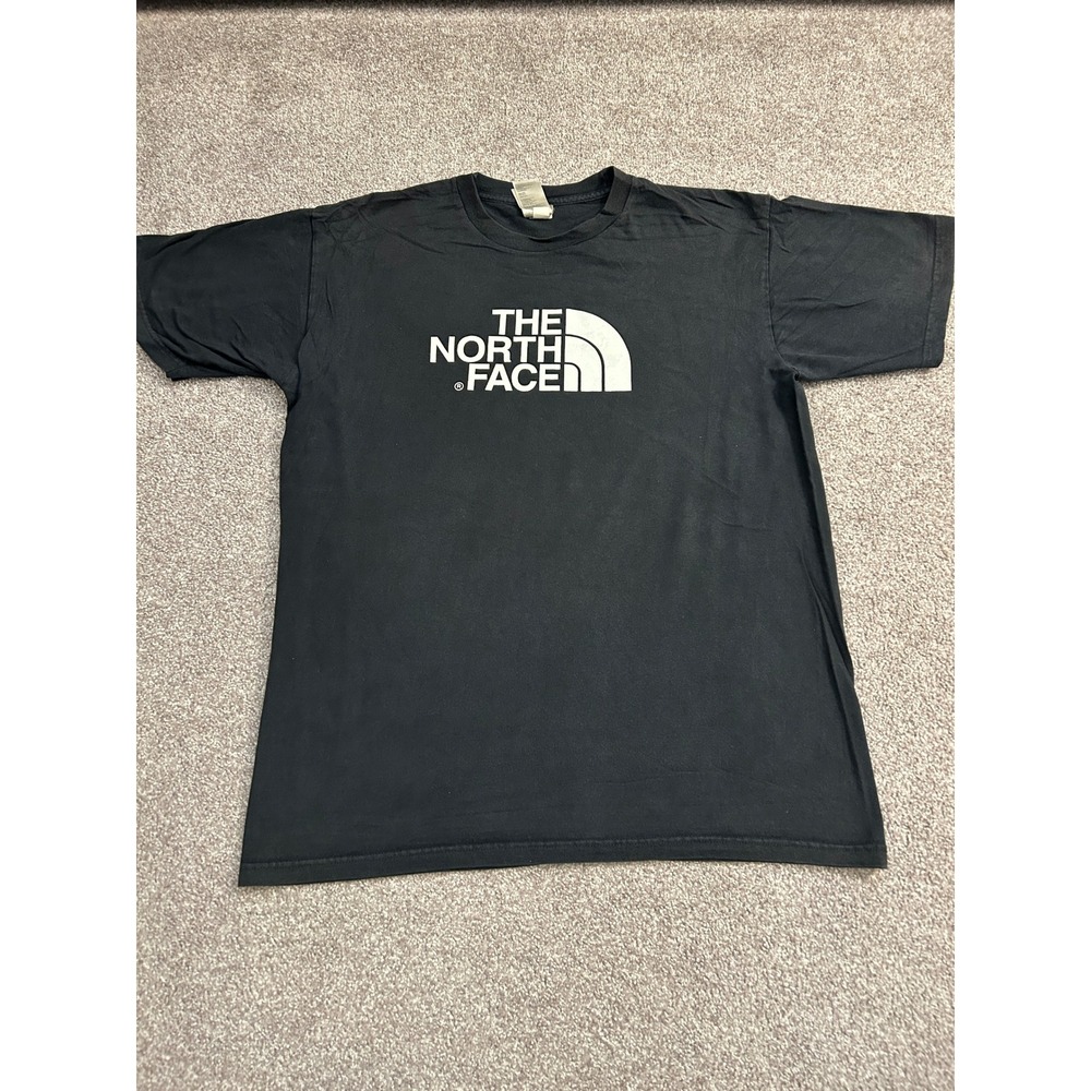 The North Face T-Shirt Mens Medium Black Excellent Logo Graphic Tee